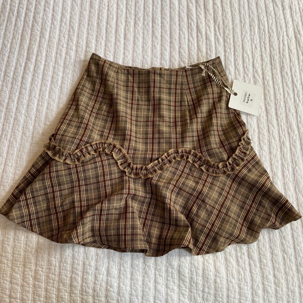 Princess Polly Beige Mini Skirt